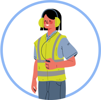 Ícone - ilustração de profissional aeroportuário