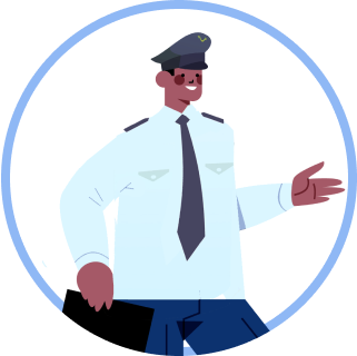 Ícone - ilustração de operador aéreo